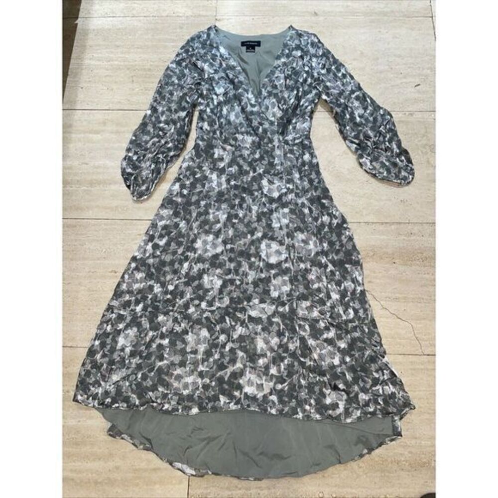 Club Monaco By Ralph Lauren Dress‎  Leaf Print Size 0 Shimmering